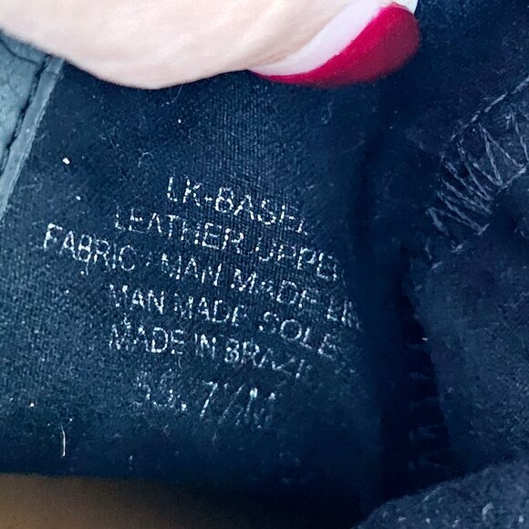 Lucky Brand Black Leather Ankle Boots Zipper Closure Low Block Heel 7.5~BO154.2 - Picture 8 of 8